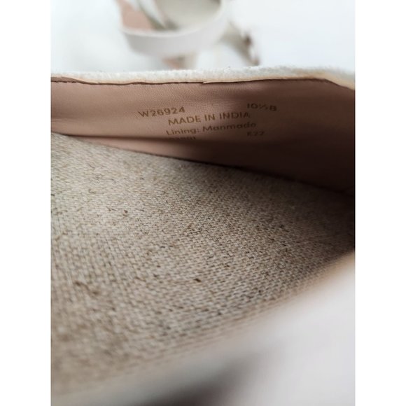 Cole Haan Sz. 10.5 B Cloudfeel Espadrille Wedge Sandals In White/Taupe NWOT - Picture 5 of 9